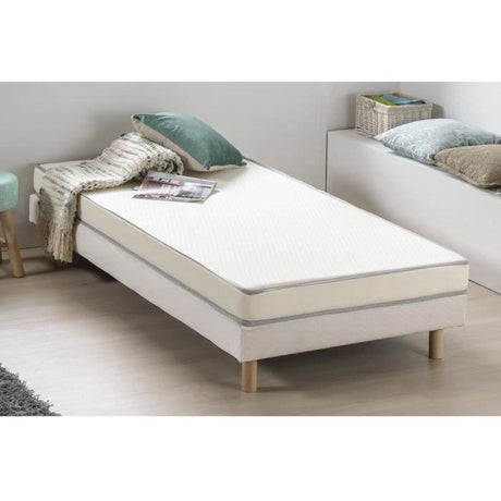 DEKO DREAM Matelas mousse 90 x 190 cm - Confort ferme - Epaisseur 12 cm - KIETOA