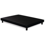 Sommier tapissier 160x200 cm - Noir - Pieds inclus -  DEKO DREAM Rakenne