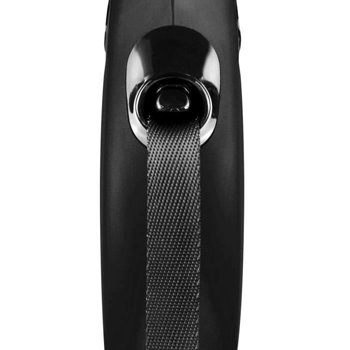 Laisse Flexi Collection Sangle S - FLEXI - CL10T5-251-S-20 - Noir - Pour chiens jusqu'a 15 kg