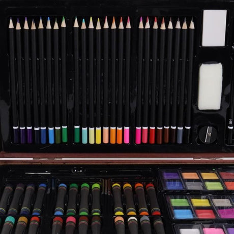 Mallette XXL De 140 Pieces - MAIN D'ARTISTE- Boite a Dessin - Activités Manuelles - Kit Complet - Art Plastiques