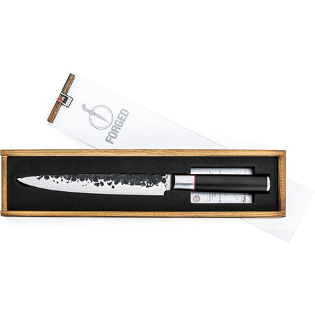 Couteau a viande - FORGED - SEBRA - Acier japonais 440C - Manche en bois Dalbergia - L 20,5 cm