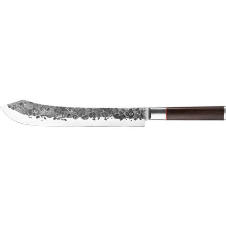 Couteau de boucher - FORGED - SEBRA - Acier japonais 440C - Manche en bois Dalbergia - L 25,5 cm