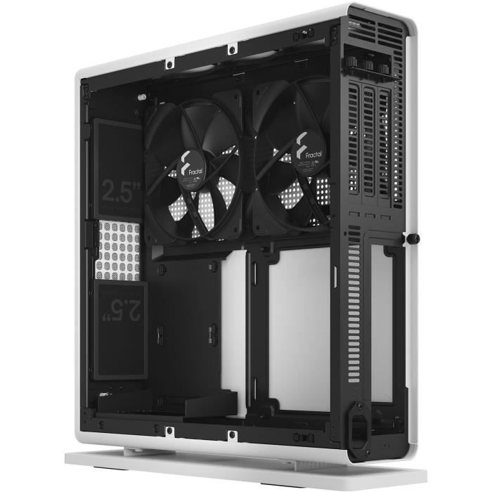 Boîtier Mini Tour - FRACTAL DESIGN - Ridge White mITX - PCIe 4.0 - Blanc