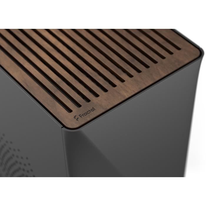 Boîtier PC - FRACTAL DESIGN - Era 2 Charcoal - m-ITX, 2 ventilateurs 120mm, USB3.1 Type C, Carte riser PCIe 4.0