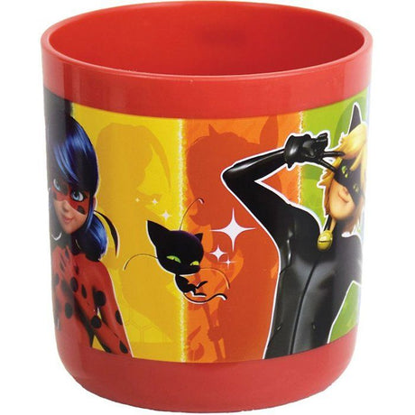 Lot vaisselle - FUN HOUSE - MIRACULOUS LADYBUG - Verre, Assiette creuse Ř16 cm, Asiette Ř22 cm, Couverts, Gourde, Mug, Boîte goűter