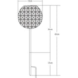 Décoration métal a énergie solaire - Design rétro - GALIX - 1 LED blanche - 8 heures d'éclairage - 10 Lumens