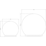 Sphere solaire GALIX - Effet verre brisé - Ø 10 cm - 15 LED blanches