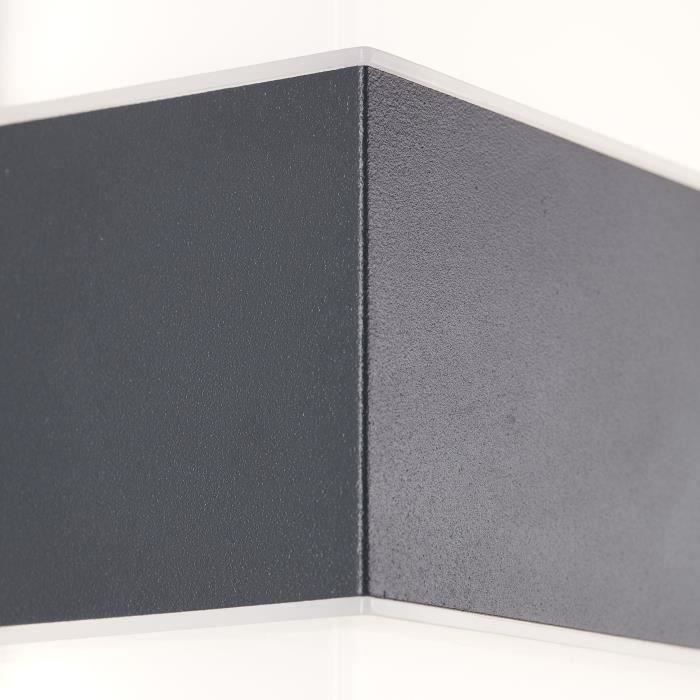 Applique murale extérieure - BRILLIANT - ARCHIE - Métal et plastique - Anthracite - LED intégrée -7 W IP44
