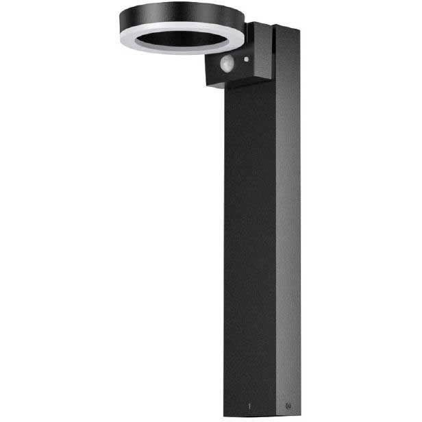Borne solaire - GALIX - G4590B - Tres éclairante - Inox (option Applique) avec détecteur - H50 cm - 1000 Lumens