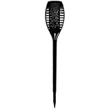 Torche solaire en résine 12 LED ambrée vacillantes Ř 7,3cm H47cm - GALIX