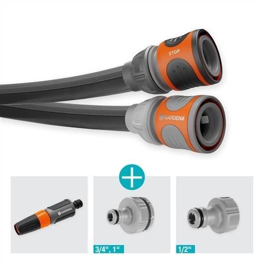Kit tuyau Liano™Life 30m - GARDENA - Résistance a la pression : 22 bar - Longueur : 30 m Ř int. 13 mm