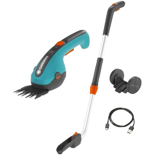 Cisaille a gazon ClassicCut Li - GARDENA - Manche télescopique - Roues - 3,6V/2,5 Ah