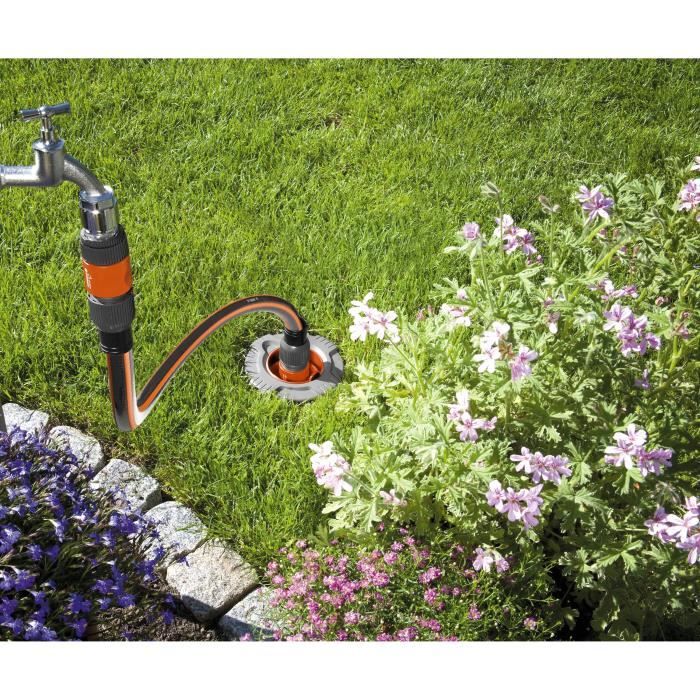 GARDENA Set de Connexion Grand Débit – Relier pipeline et systeme d'irrigation automatique a l'alimentation en eau