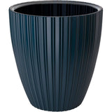 Pot de fleurs - GARDEN ID - Fancy - 40 x 42 cm - Pour jardin, balcons ou intérieurs - Bleu pétrole