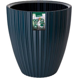 Pot de fleurs - GARDEN ID - Fancy - 40 x 42 cm - Pour jardin, balcons ou intérieurs - Bleu pétrole