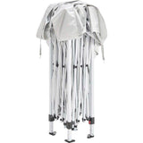 Tonnelle de jardin pliante - BORNEO - Cadre blanc et toile écru - 4 parois - Sac de transport - 3 x 3 m