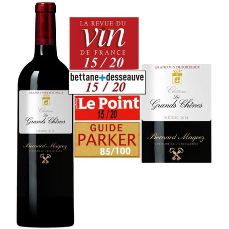 Château Les Grands Chenes 2014 - AOC Médoc - Vin rouge de Bordeaux - 1 bouteille 0.75 cl