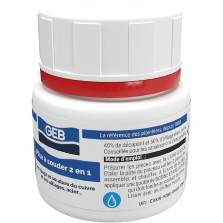 Pâte a souder 2en1 - GEB - Décape et brase - Pot 150 g