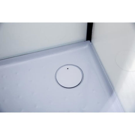 CABINE DE DOUCHE 90X120X220 STYLE INDUSTRIEL NOIR