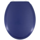 GELCO DESIGN Abattant WC Dolce - Charnieres inox - Bois moulé - Bleu marine