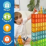 Tuiles magnétiques - GEOMAG - Tiles Gems - 60 pieces - Effet cristal - Des 3 ans