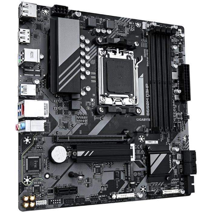 Carte mere - GIGABYTE - B650M D3HP - Socket AM5 - DDR5 jusqu'a 7600 MHz - 2.5 GbE LAN