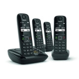 GIGASET Téléphone Fixe AS690 A Quattro Noir