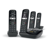 GIGASET Téléphone Fixe AS690 A Quattro Noir