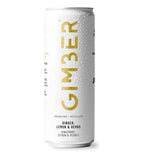Gimber - Original - Pret-a-boire - Canette - Gingembre, citron et herbes - 12 x 250 ml - Bio