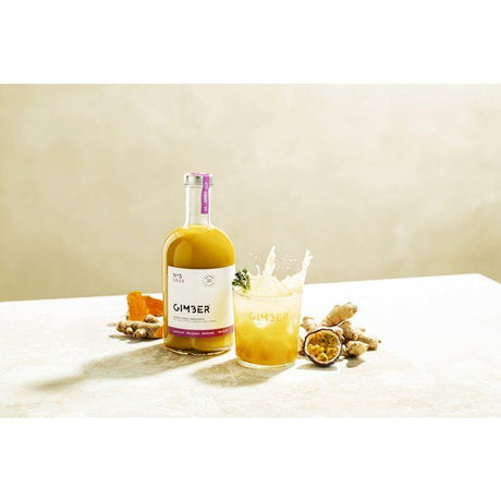 Gimber - N°3 - Lilly - Concentré de gingembre biologique avec fruit de la passion, ananas et curcuma - 700 ml - Bio