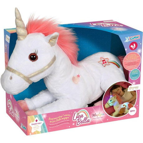 Gipsy Toys - Licorne Lica Bella Magique - 35 cm - Rose et Blanc