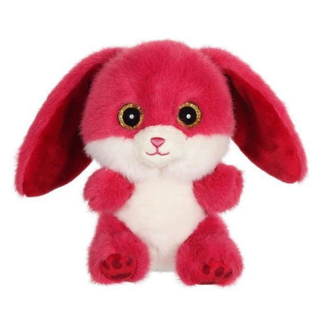 Peluche - GIPSY TOYS - Lapin CUTYDOOS 13 CM - couleur framboise - RUBY