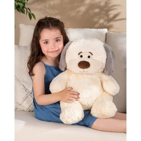 Peluche chien Chubby Dog - GIPSY TOYS - 40 cm Beige
