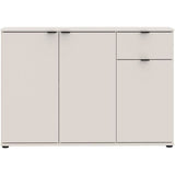 Buffet - GANYMEDE - 3 portes - 1 tiroir - Cachemire - L119,8 x P34,1 x H82,3 cm