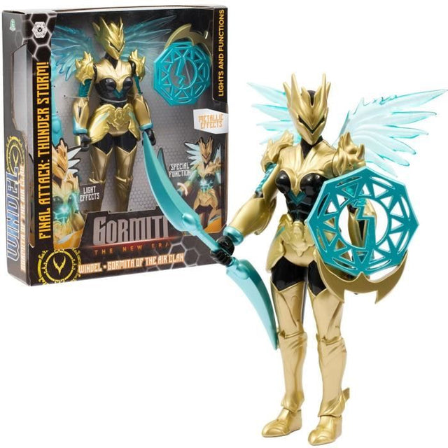 Figurine articulée - GORMITI - Gormiti avec attaque lumineuse Air - Windel - 27 cm - a partir de 4 ans - GRV072