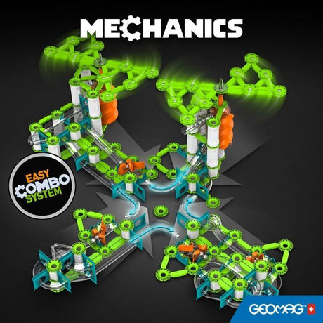 Circuit de billes - GEOMAG - Mechanics Gravity Race Track - 67 pieces - Magnétique - Gravité - Plastique recyclé