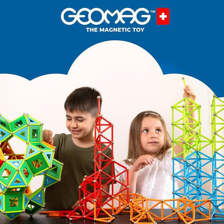 Jeu de construction magnétique - GEOMAG - Glitter Panels Recycled 22 pieces - Paillettes - Écologique - Créatif