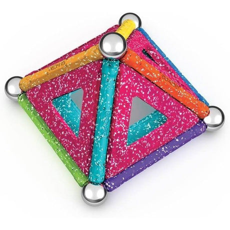 Jeu de construction magnétique - GEOMAG - Glitter Panels Recycled 22 pieces - Paillettes - Écologique - Créatif