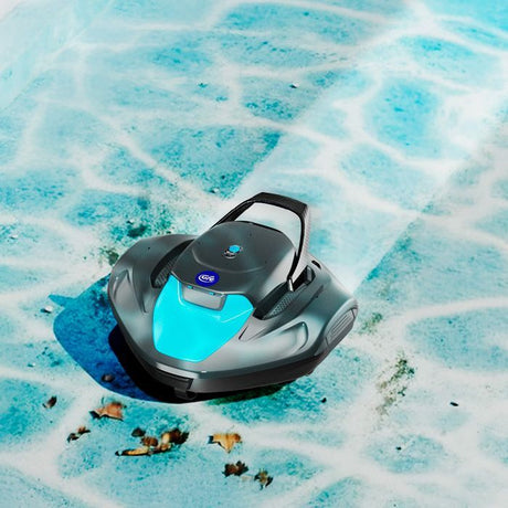 Robot de piscine - GRE - Moovo TM 90 - a batterie - Piscines hors-sol - Jusqu'a 9 m de longueur/80 m˛ - Autonomie 90 min - 2 L