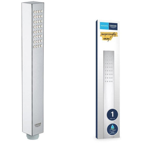 Douchette 1 jet - GROHE - Vitalio Joy Cube Stick - EcoJoy - DreamSpray - StarLight Chrome