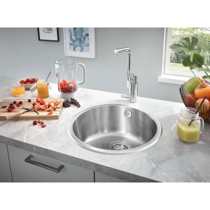 Evier de cuisine - Acier inoxydable - A encastrer par le dessus - GROHE K200 - 31720SD0