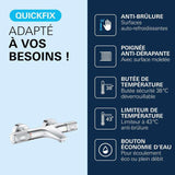 GROHE Mitigeur thermostatique douche Precision Feel, montage mural, indicateur de température, filtres intégrés, chromé, 34788000