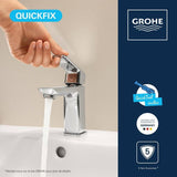 Mitigeur de lavabo - GROHE DICE - Taille S - Clic-clac - Chrome
