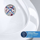 Lavabo suspendu - Porcelaine vitrifiée - Rectangulaire - GROHE Euro Ceramic - 60 cm - 21 cm - Blanc