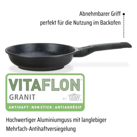 Poele fonte d'aluminium - GSW - EASY CLICK - 28 cm - Induction