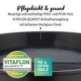 Poele fonte d'aluminium - GSW - NATURAL FIT - 20 cm - 100 % recyclée sans PFAS - Induction