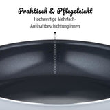Poele professionnelle - GSW - PRO BASIC - 24 cm - Induction - Aluminium épais forgé - Qualité gastronomie