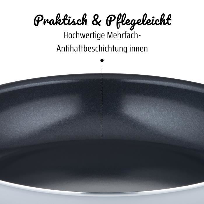 Poele professionnelle - GSW - PRO BASIC - 36 cm - Induction - Aluminium épais forgé - Qualité gastronomie
