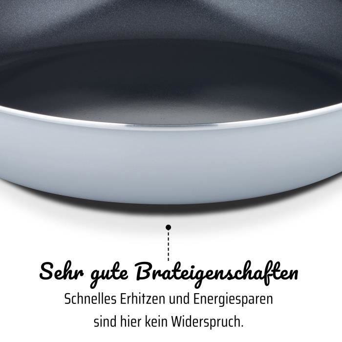 Poele professionnelle - GSW - PRO BASIC - 36 cm - Induction - Aluminium épais forgé - Qualité gastronomie