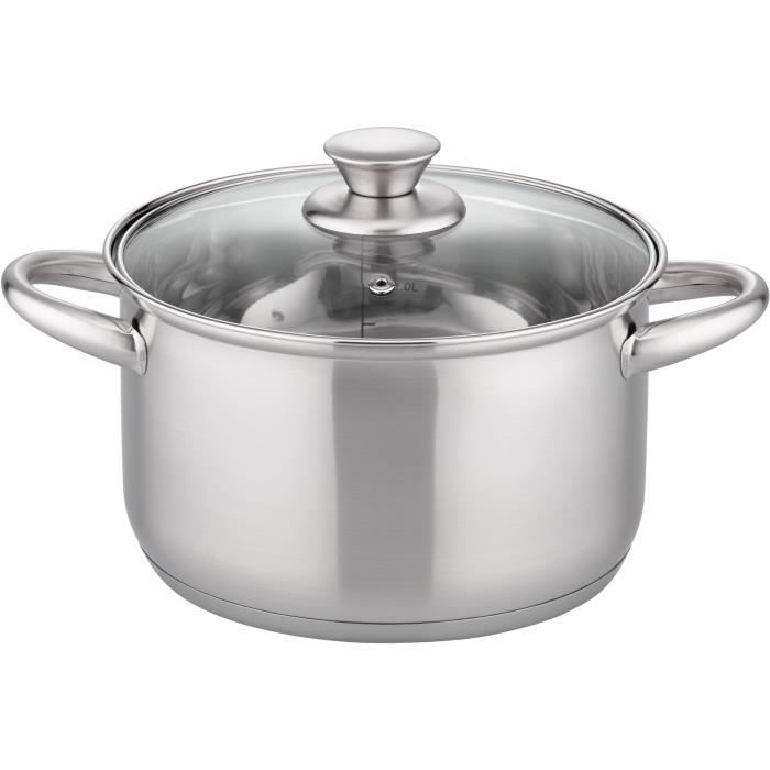 Faitout - GSW - RIGO - 24 cm - Induction - Acier inoxydable